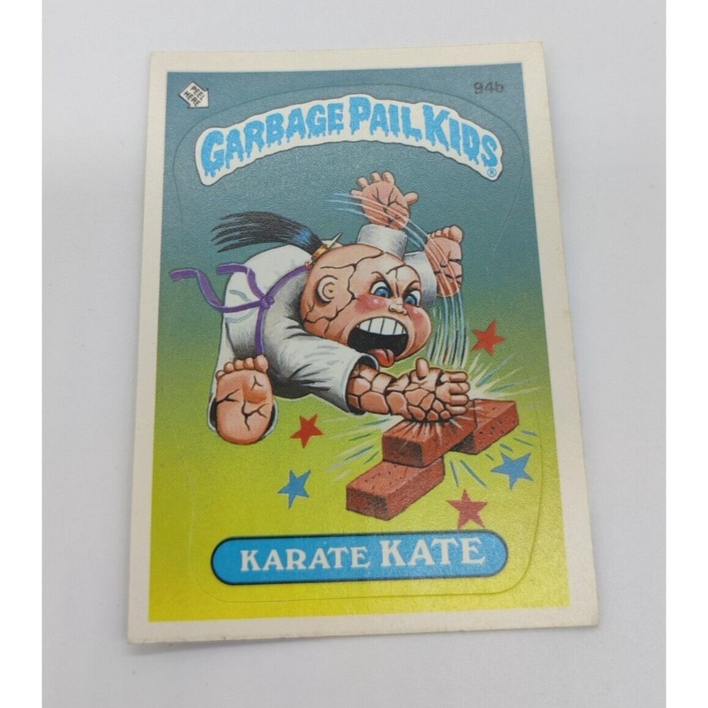1986 Topps Garbage Pail Kids #94b Karate Kate GPK 1980s 94 B Card Sticker No Cop